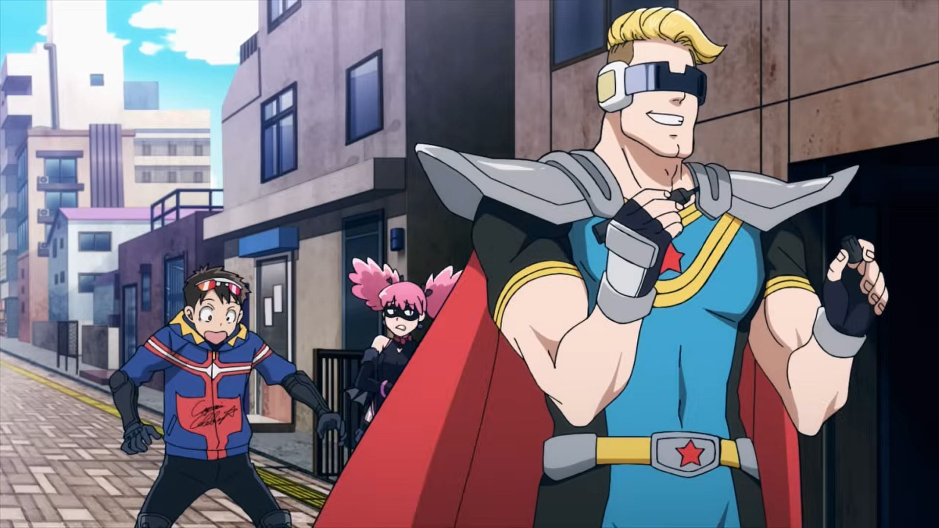 Koichi and Captain Celebrity as seen in the anime (Image via Bones Film)